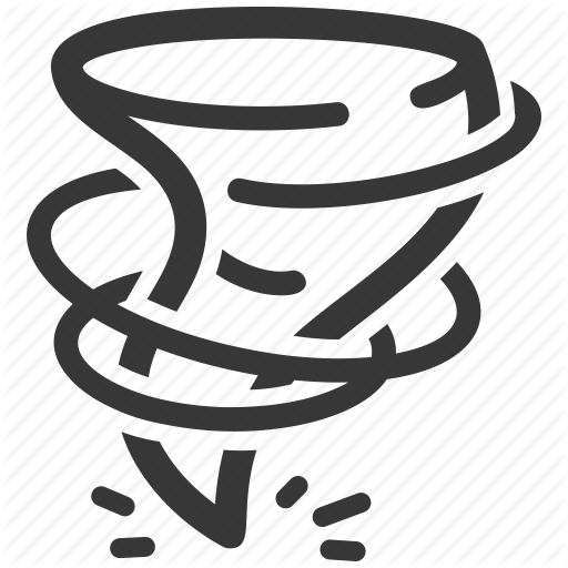 Bad Weather, Hurricane, Tornado Icon