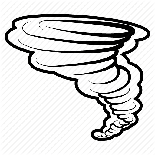 Forecast, Lightning, Rain, Storm, Tornado, Weather, Wind Icon