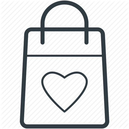 Heart Bag, Shopper Bag, Shopping Bag, Tote Bag, Valentine Shopping