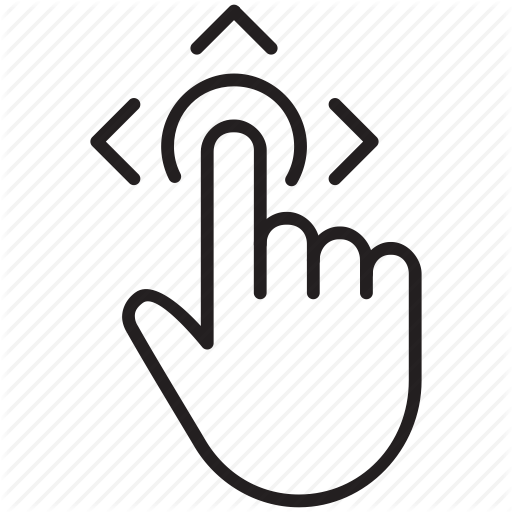 Arrow, Drag, Gestures, Hand, Move, Tap, Touch Icon