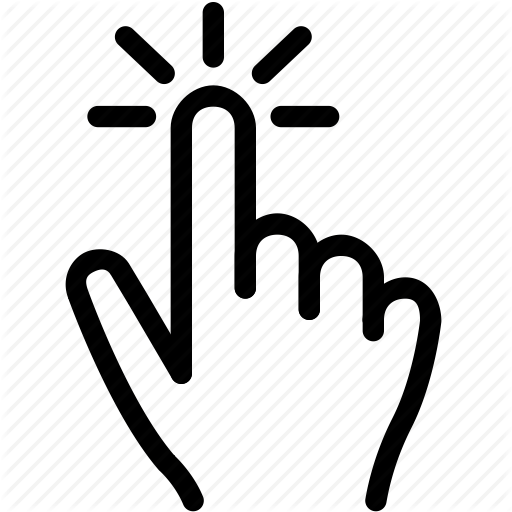 Click, Finger, Hand, One, Touch Icon