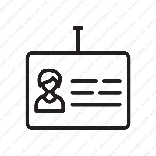 Download User,id Card,identification,id Card,male Icon Inventicons