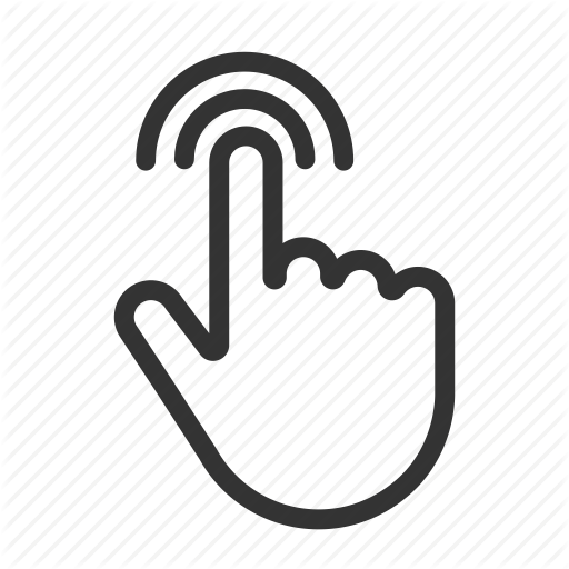 Click, Gesture, Hand, Hand Pointing, Pointer, Touchscreen Icon