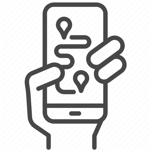 App, Gps, Location, Map, Mobile, Navigation, Travel Icon