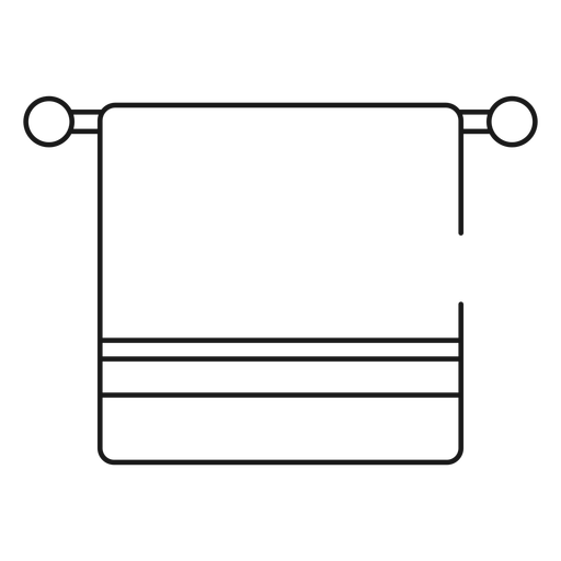 Bathroom Towel Stroke Icon