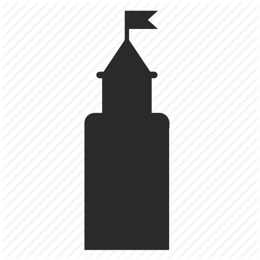 Castle, Flag, Tower Icon