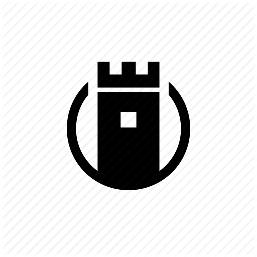 Castle, Fort, Tarot, Tower Icon