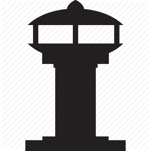 Control, Military, Plane, Tower, War Icon