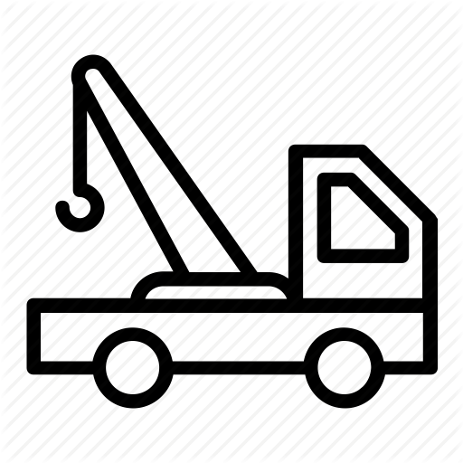Tow Truck, Tow Trucking, Towing, Towing Service, Towing Vehicle Icon