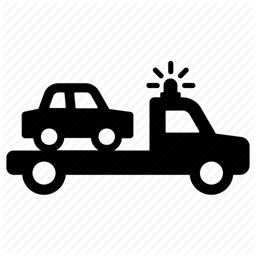 Broken Down, Tow Truck, Towing, Vehicle Icon