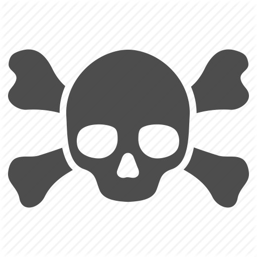 Crossbones, Danger, Dead, Death, Evil, Skull, Toxic Icon