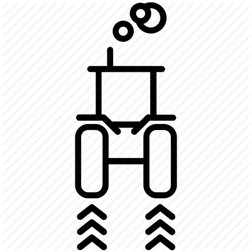 Farm, Field, Smoke, Track, Tractor, Vehicle, Yummy Icon