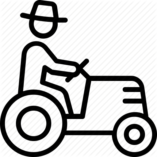 Agricuture, Farm, Farmer, Farming, Peasant, Tractor Icon Icon