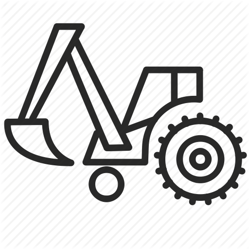 Construction, Dig, Digger, Industry, Technology, Tractor Icon