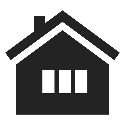 Traditional Home Black Icon