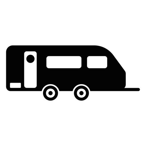 Caravan Trailer Flat Icon