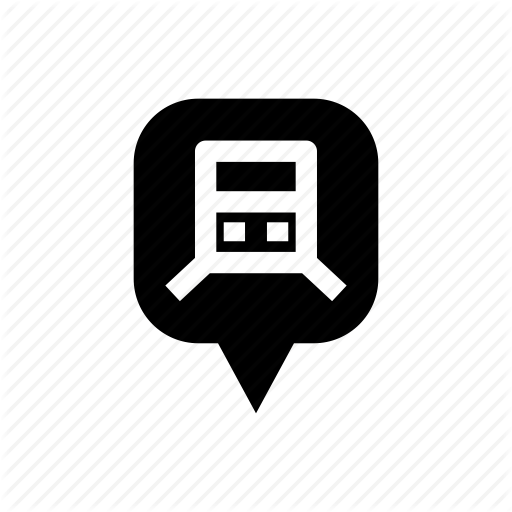 Location, Map, Place, Place Train, Train, Train Station Icon