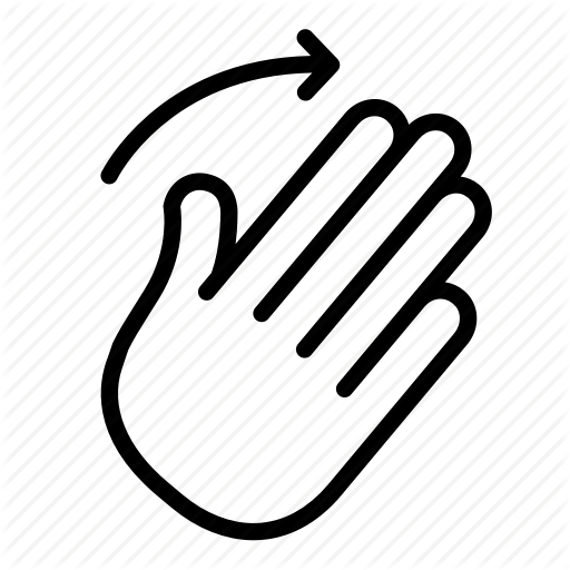 Gesture, Hand, Motion, Move, Right, Swipe, Transition Icon