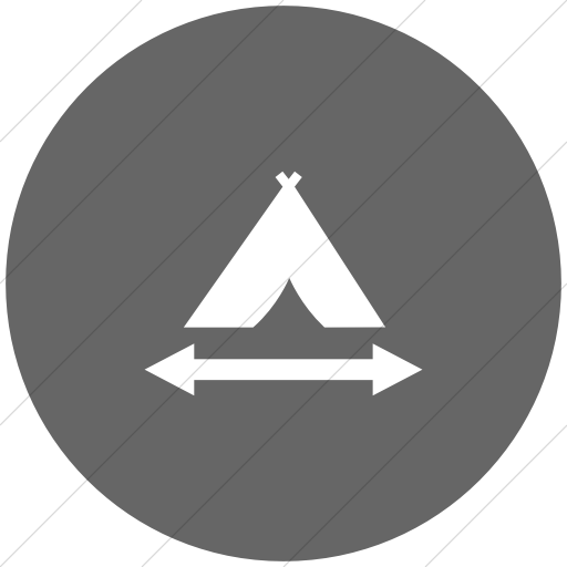 Flat Circle White On Gray Ocha Humanitarians Camp