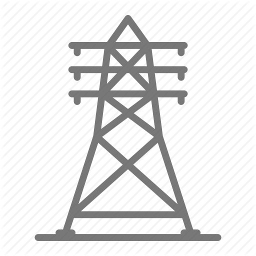 Electricity, Grid, Line, Power, Transmission, Voltage Icon
