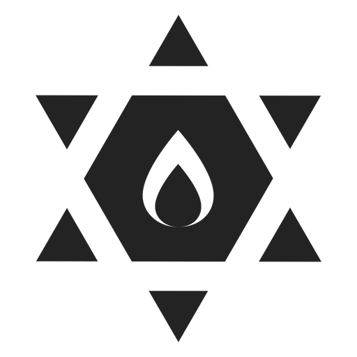 Star Of David Black Icon