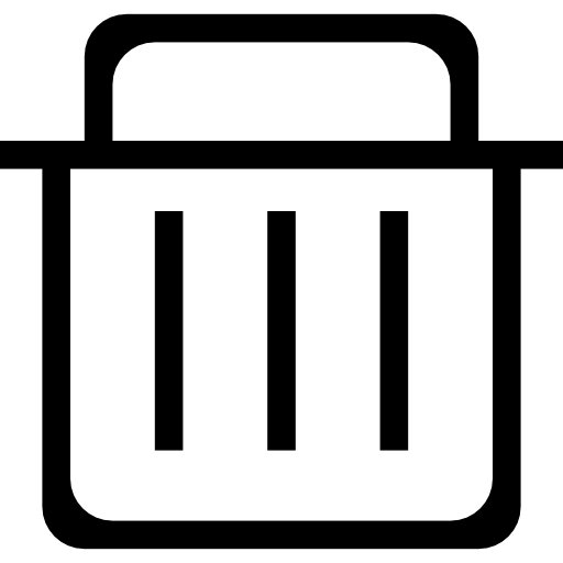 Trash Container Outline Icons Free Download