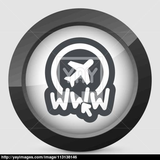 Website Travel Agency Icon Vector