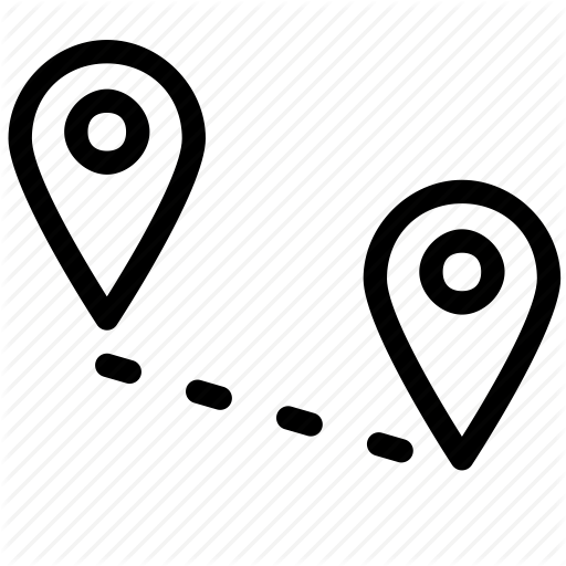 Distance, Location, Map, Navigation, Transport, Travel Icon