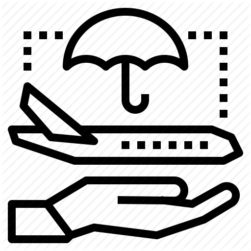 Flight, Insurance, Safe, Transportation, Travel Icon