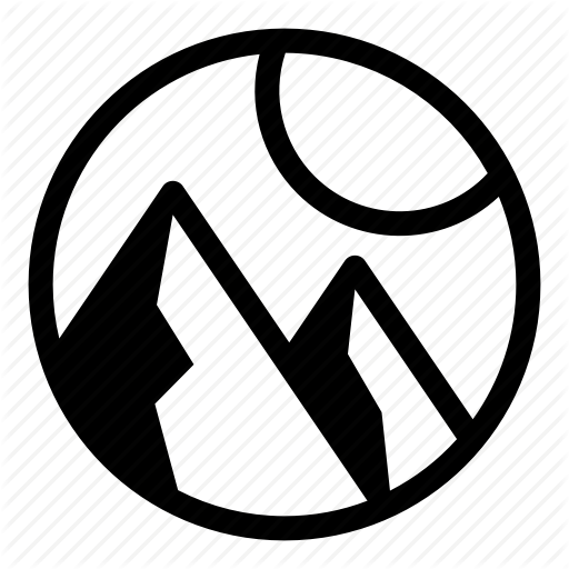 Mountains, Nature, Tourism, Travel, Traveling Icon