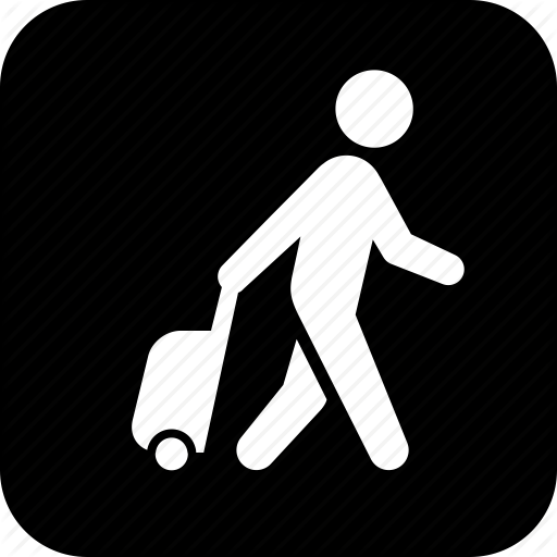 Business Man, Luggage, Man, Suitcase, Travel, Traveling, Vacation Icon