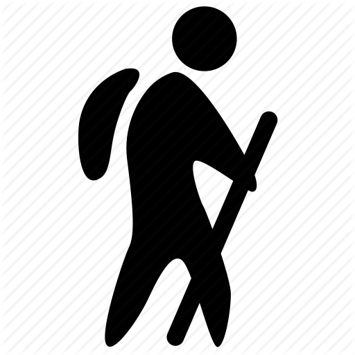 Foot Travel, Man, Tourism, Tourist, Traveling, Walker, Walking Icon