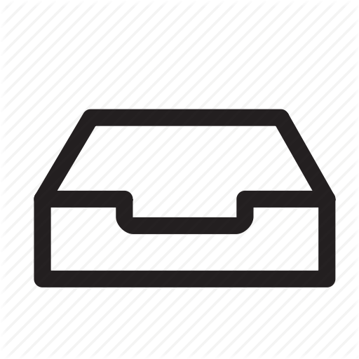 Email, Paper, Sort, Stationary, Tray Icon