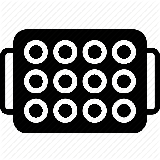 Bake, Cookie, Kitchen, Objects, Solid, Tray Icon