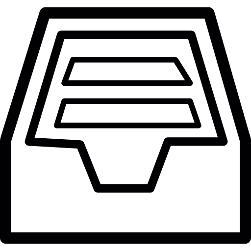 Tray With Documents Png Icon