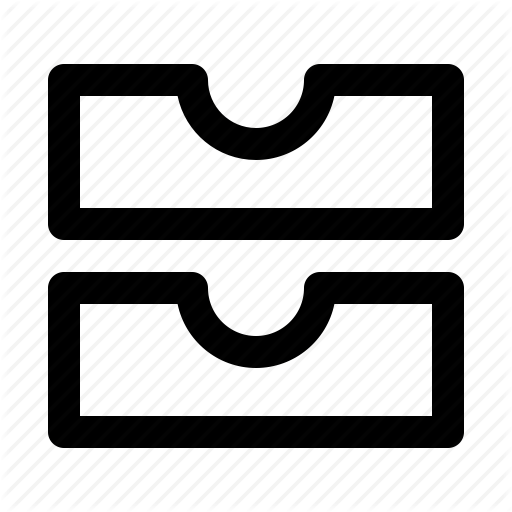 Desk, Office, Rack, Stationary, Tray Icon