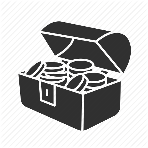 Chest, Coins, Gold Coins, Treasure Icon