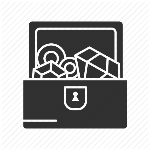 Chest, Diamonds, Treasure, Treasure Chest Icon
