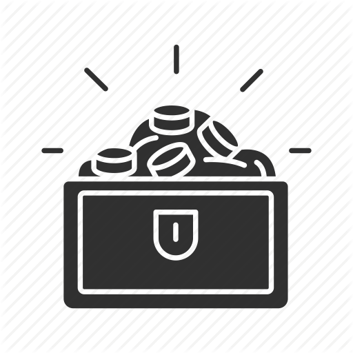Chest, Coins, Money, Treasure Icon