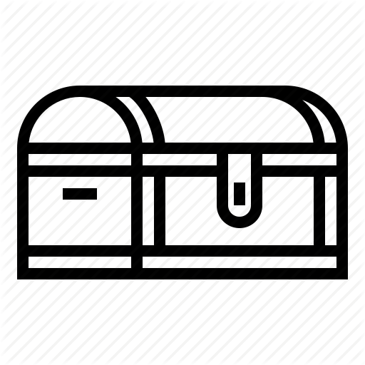 Chest, Furniture, Medieval, Pirate, Treasure Icon