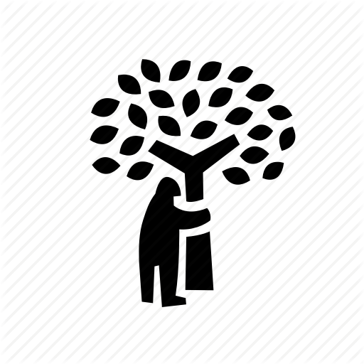 Human, Nature, Park, Tree, Tree Hugger Tree Hug Icon