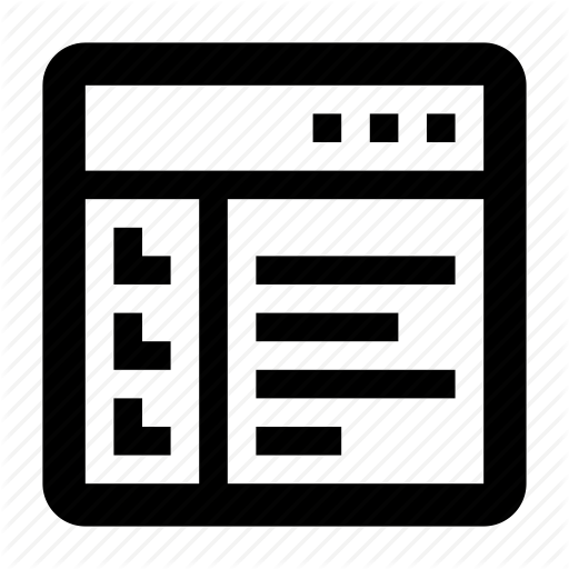Application, Browser, List, Navigation, Treeview Icon