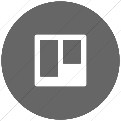 Flat Circle White On Gray Bootstrap Font Awesome Brands