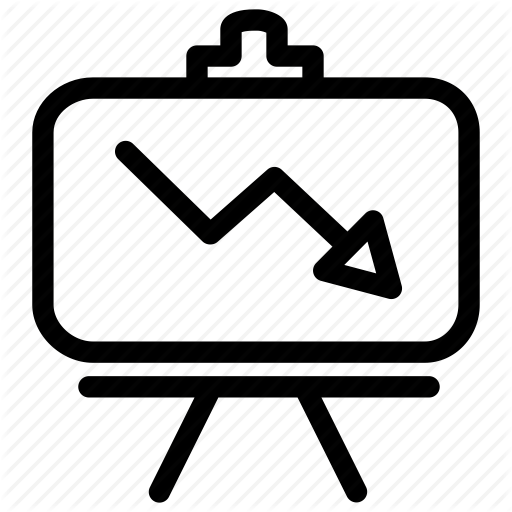 Crash, Downward, Graph, Loss, Presentation, Trend Icon
