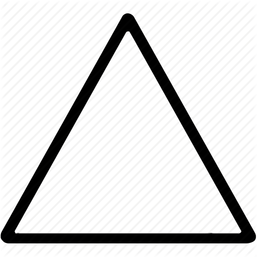 Arrow, Map, Outline, Shapes, Signs, Symbols, Triangle Icon