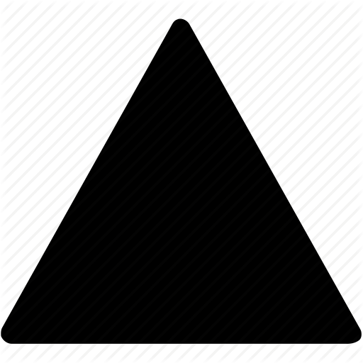 Filled, Rounded, Shapes, Signs, Symbols, Triangle Icon