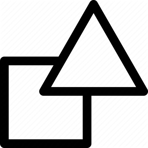 Geometric, Shapes, Square, Triangle Icon