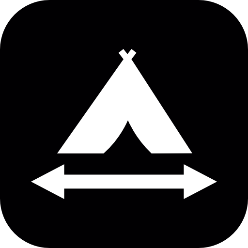 Tribal, Tent, With, Spear Icon Free Of Humanitarian Icons