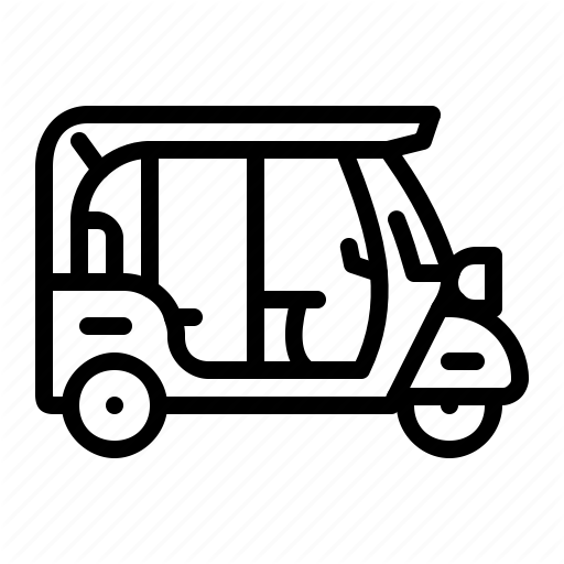 Bajaj, Transport, Tricycle Icon