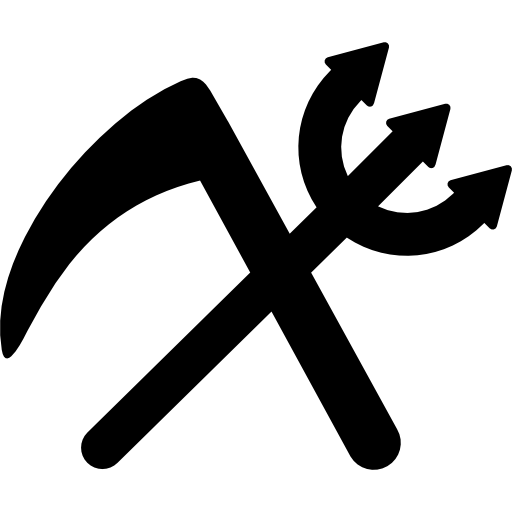 Halloween Scythe And Trident Icons Free Download